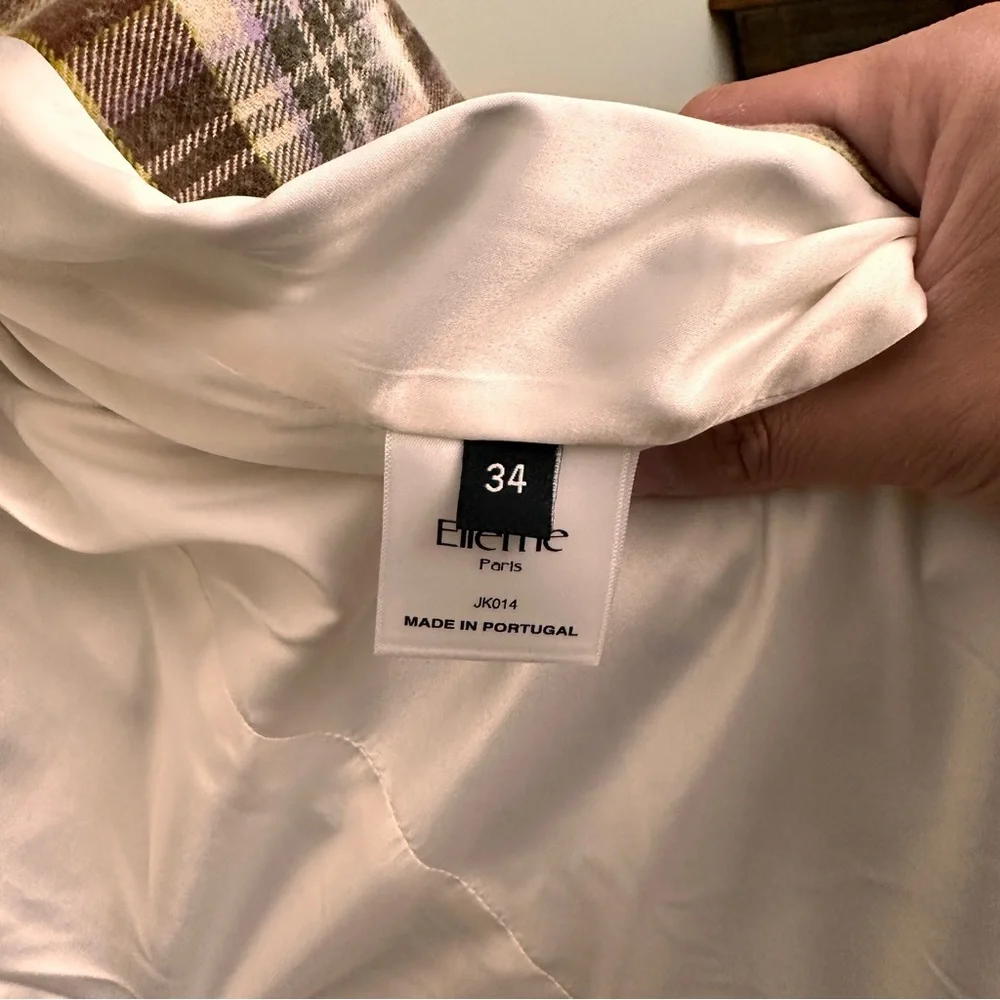 Elleme
checked single-breasted blazer size 34/4 women - Picture 4 of 5